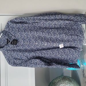 Men's Kenneth Cole blue/black/white shirt, new with tags size XL